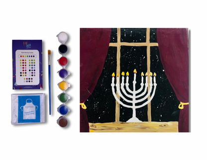 Gorgeous Chanuka Menorah Canvas