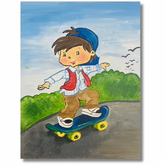 Skateboard Boy Canvas