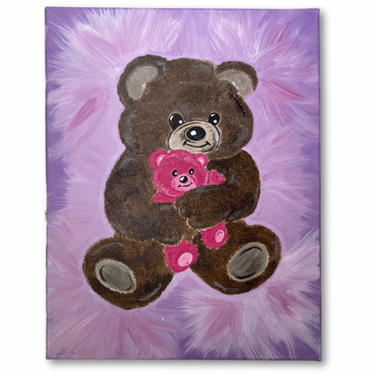 Teddy Holding Teddy Canvas